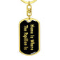 Papillon's Home v2 - Luxury Dog Tag Keychain