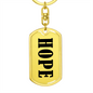 Hope v01 - Luxury Dog Tag Keychain
