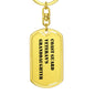 Coast Guard Veteran's Granddaughter - Luxury Dog Tag Keychain