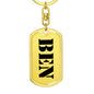 Ben - Luxury Dog Tag Keychain