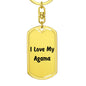 Love My Agama - Luxury Dog Tag Keychain