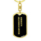 Airman's Granddaughter v2 - Luxury Dog Tag Keychain