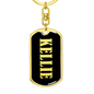 Kellie v02 - Luxury Dog Tag Keychain