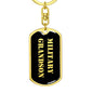 Military Grandson v2 - Luxury Dog Tag Keychain