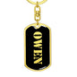 Owen v3 - Luxury Dog Tag Keychain