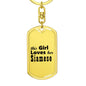 Siamese - Luxury Dog Tag Keychain