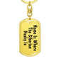 Siberian Husky's Home - Luxury Dog Tag Keychain