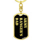 Army Ranger's Dad v2 - Luxury Dog Tag Keychain