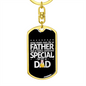 To Be A Dad - Luxury Dog Tag Keychain