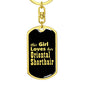 Oriental Shorthair v2 - Luxury Dog Tag Keychain