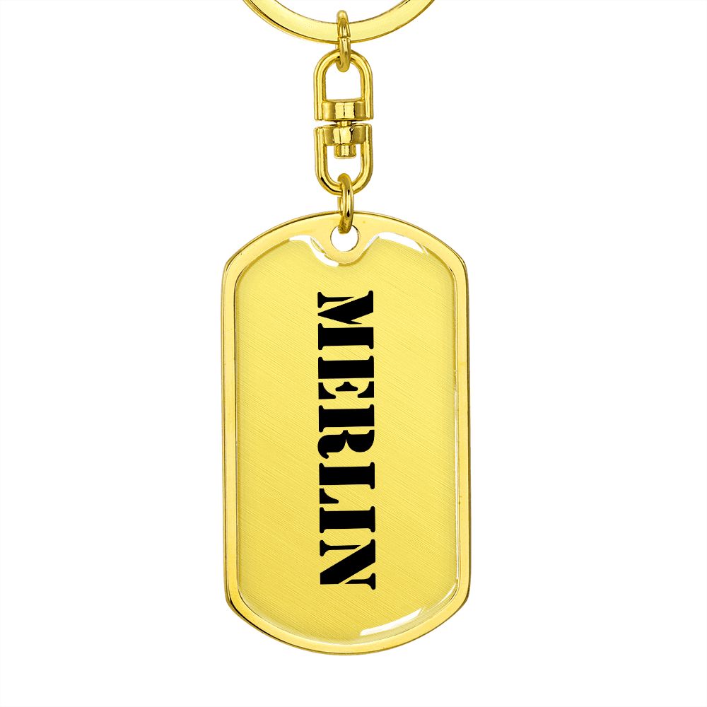 Merlin - Luxury Dog Tag Keychain