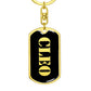 Cleo v2 - Luxury Dog Tag Keychain