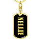 Nellie v02 - Luxury Dog Tag Keychain