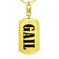 Gail v01 - Luxury Dog Tag Keychain