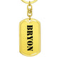 Bryon - Luxury Dog Tag Keychain