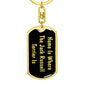 Jack Russell Terrier's Home v2 - Luxury Dog Tag Keychain