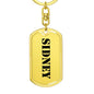 Sidney - Luxury Dog Tag Keychain