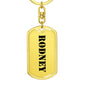 Rodney - Luxury Dog Tag Keychain
