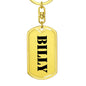 Billy - Luxury Dog Tag Keychain
