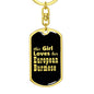 European Burmese v2 - Luxury Dog Tag Keychain