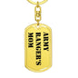 Army Ranger's Mom - Luxury Dog Tag Keychain