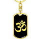 Om Symbol v2 - Luxury Dog Tag Keychain