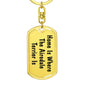 Airedale Terrier's Home - Luxury Dog Tag Keychain
