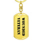 Wounded Veteran - Luxury Dog Tag Keychain
