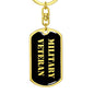 Military Veteran v2 - Luxury Dog Tag Keychain