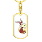 Happy Donkey - Luxury Dog Tag Keychain