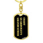Coast Guardsman's Grandfather v2 - Luxury Dog Tag Keychain