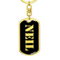 Neil v3 - Luxury Dog Tag Keychain