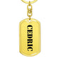 Cedric - Luxury Dog Tag Keychain