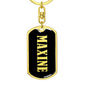 Maxine v02 - Luxury Dog Tag Keychain