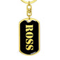 Ross v3 - Luxury Dog Tag Keychain
