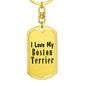 Love My Boston Terrier - Luxury Dog Tag Keychain