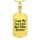 Love My Nova Scotia Duck Tolling Retriever - Luxury Dog Tag Keychain