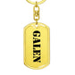 Galen - Luxury Dog Tag Keychain