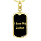 Love My Zuchon v5 - Luxury Dog Tag Keychain