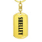 Shelley v01 - Luxury Dog Tag Keychain