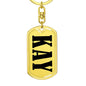 Kay v01 - Luxury Dog Tag Keychain
