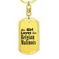 Belgian Malinois - Luxury Dog Tag Keychain