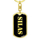 Silas v2 - Luxury Dog Tag Keychain