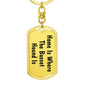 Basset Hound's Home - Luxury Dog Tag Keychain