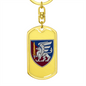 81st Airmobile Brigade (Ukraine) - Luxury Dog Tag Keychain