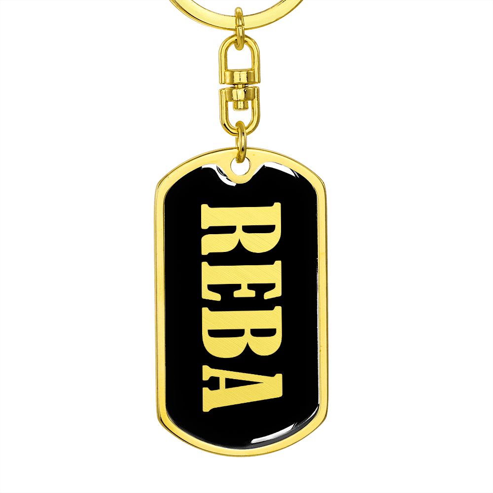 Reba v02 - Luxury Dog Tag Keychain