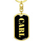 Carl v3 - Luxury Dog Tag Keychain