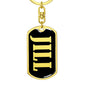 Jill v02 - Luxury Dog Tag Keychain