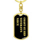 Coast Guard Veteran's Niece v2 - Luxury Dog Tag Keychain