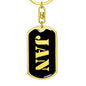 Jan v3 - Luxury Dog Tag Keychain